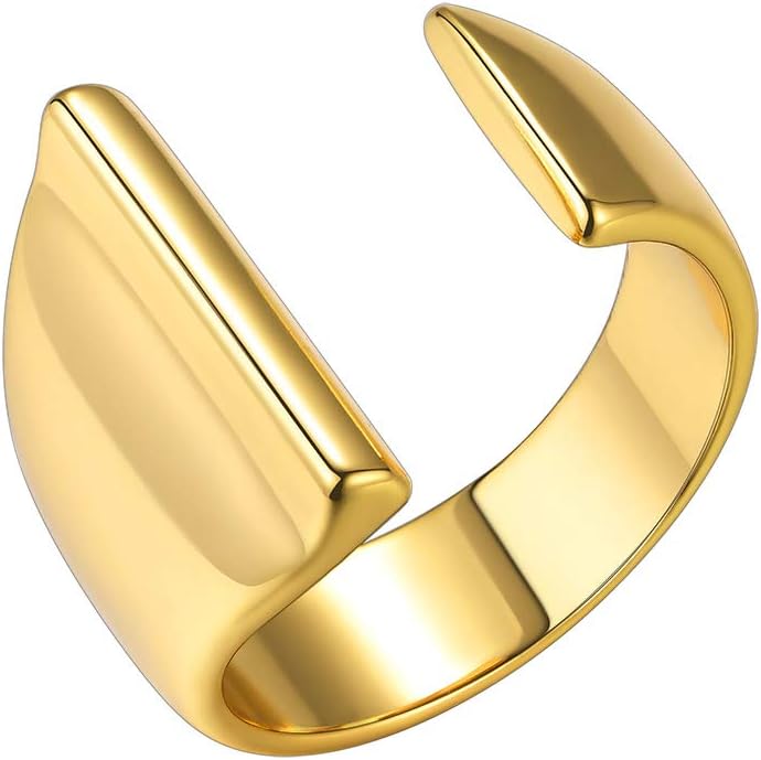Anello Lettera "color oro" I