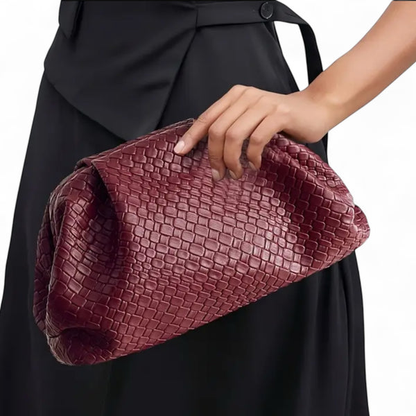 Pochette Clutch Intrecciata con tracolla