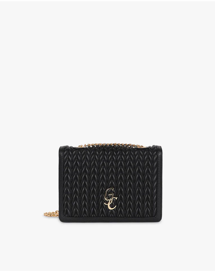 Borsa Gio Cellini Aisha intreccio Nero