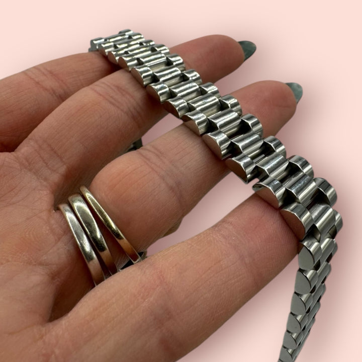 Bracciale Rolex 1,5 cm, argento